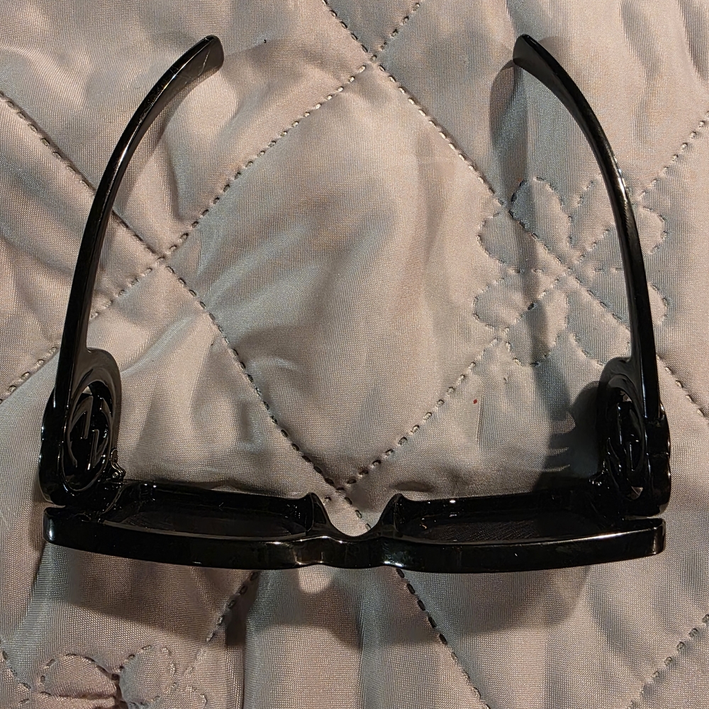 USED...Gucci Black Rectangular Sunglasses - image 3